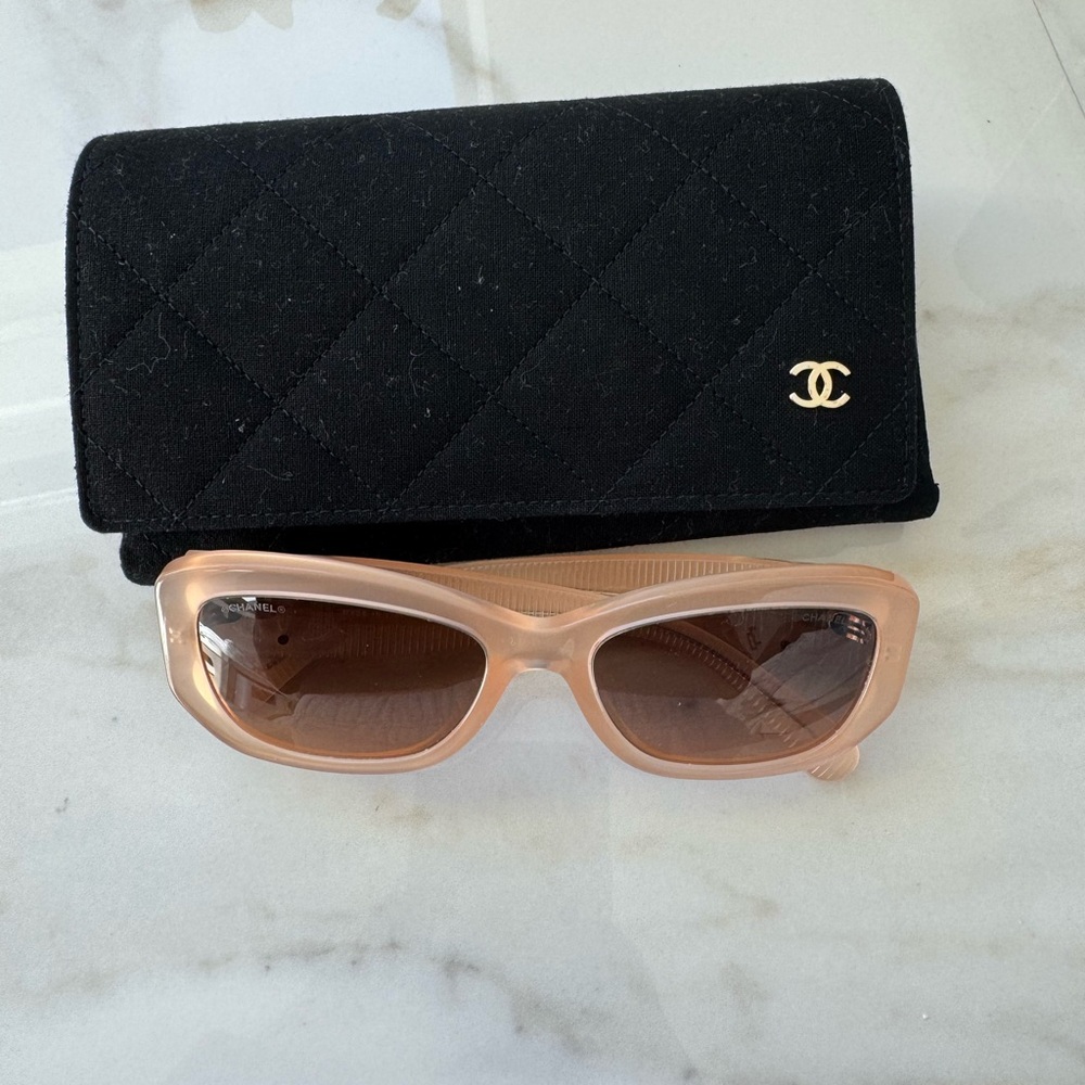 Chanel Rectangle Sunglasses 55mm - Picture 3 of 6